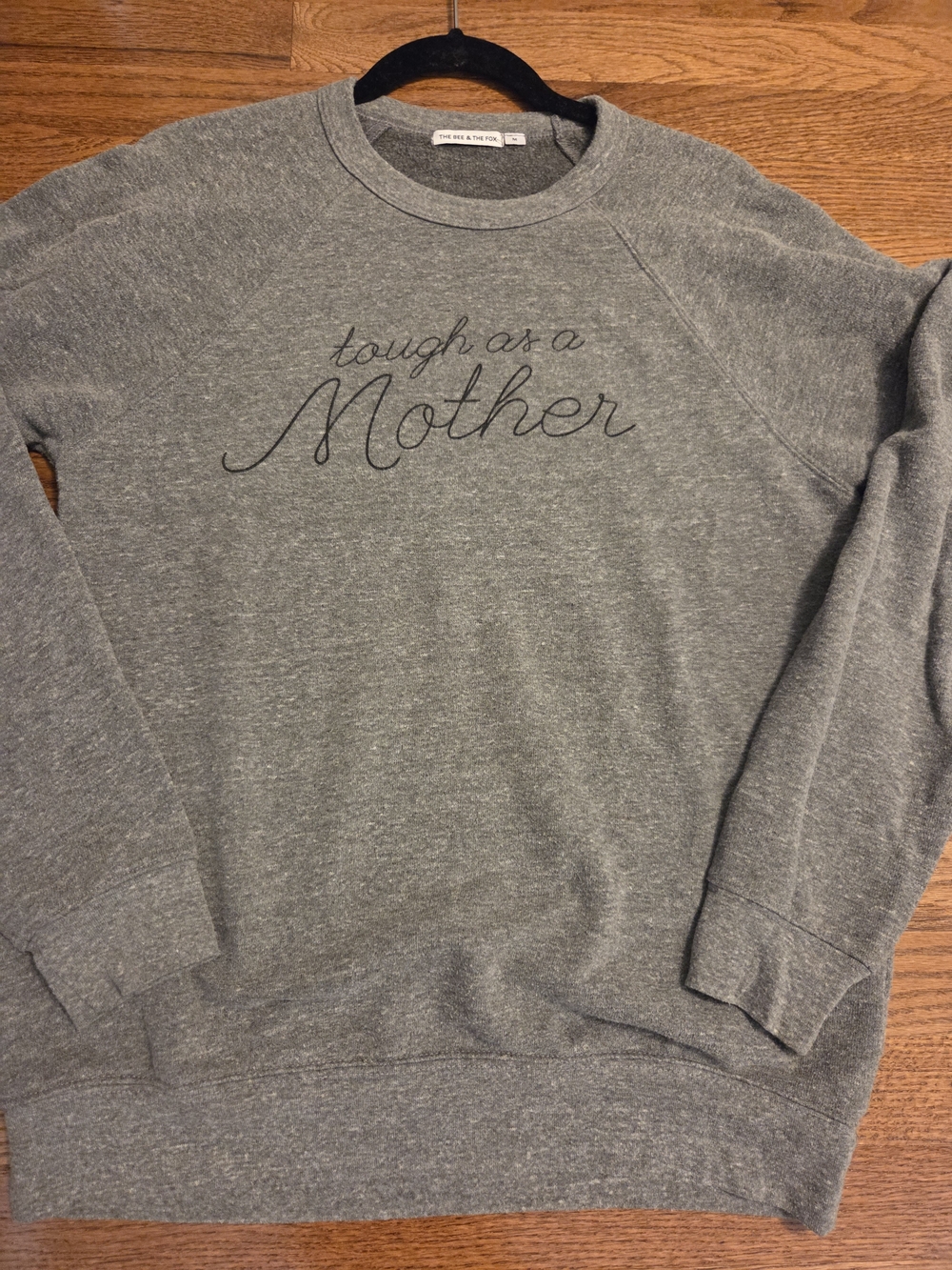 "Tough As A Mother" Women's Crewneck Sweatshirt - Gray, M